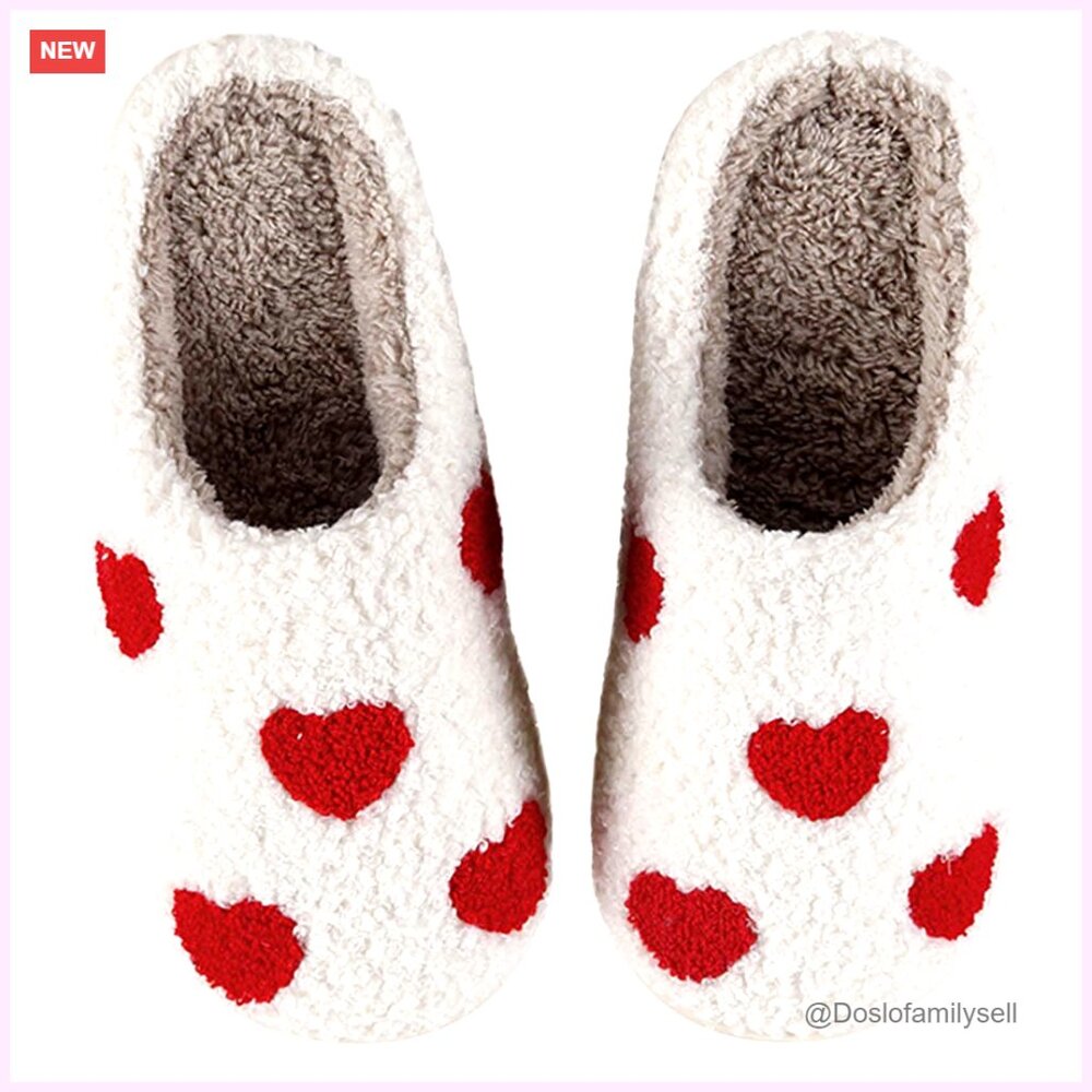 Fuzzy Memory Foam Slippers Plush Indoor Outdoor Comfort House Shoes Cozy